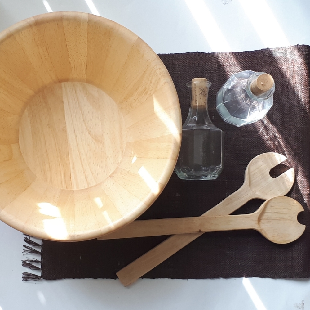 Ikea | Solid Wood Serving / Salad Bowl